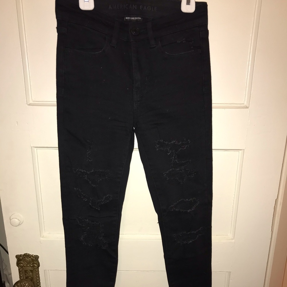 Ripped skinny jeans